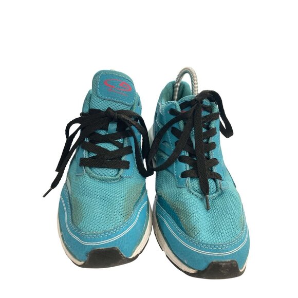 Champion youth size 6 Blue Leather Textile sneaker shoe no insoles - Picture 2 of 8